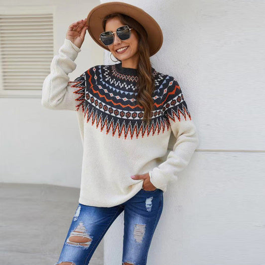 Womens Sweater White Knit Long Sleeve Polyester Cardigan 2