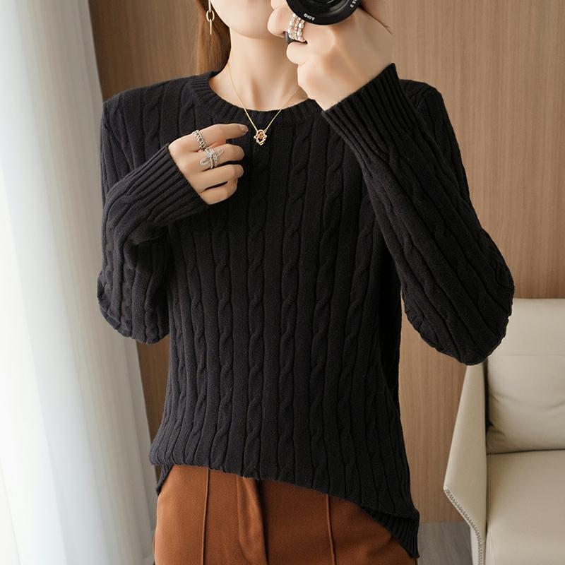 Womens Winter Cable Knit Pullover Sweater - Cozy and Stylish 4