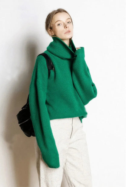 Womens Cozy Turtleneck Sweater for Winter 1