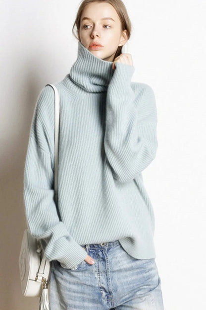 Womens Cozy Turtleneck Sweater for Winter 7