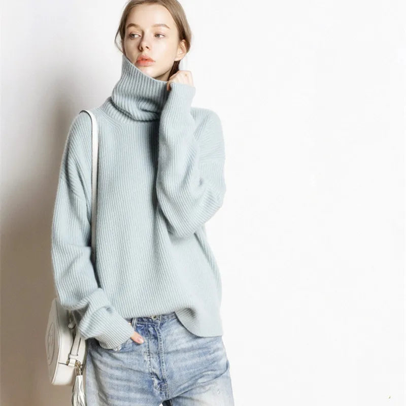 Womens Cozy Turtleneck Sweater for Winter 8