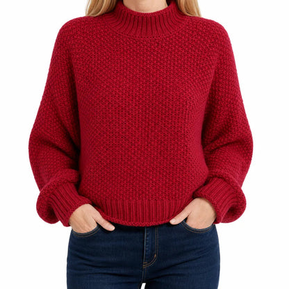Women's Cowl Neck Knit Sweater – product view 1 | Hensley London