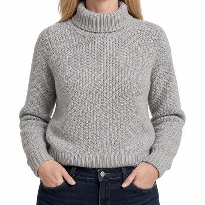 Women's Cowl Neck Knit Sweater – product view 6 | Hensley London