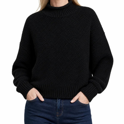 Women's Cowl Neck Knit Sweater – product view 7 | Hensley London