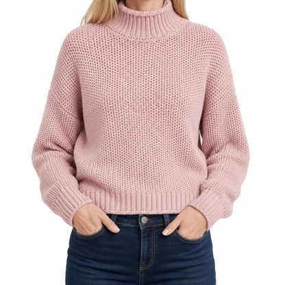 Women's Cowl Neck Knit Sweater – product view 8 | Hensley London