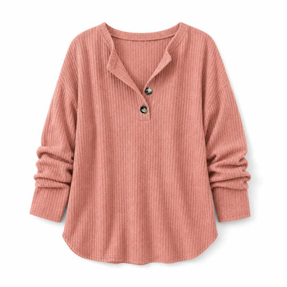 Women's Ribbed Knit Pullover Top – product view 4 | Hensley London