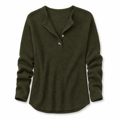 Women's Ribbed Knit Pullover Top – product view 5 | Hensley London