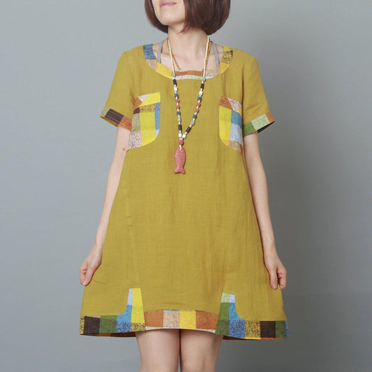 Yara Linen Dress | Summer Shift, Breathable Fabric for Women