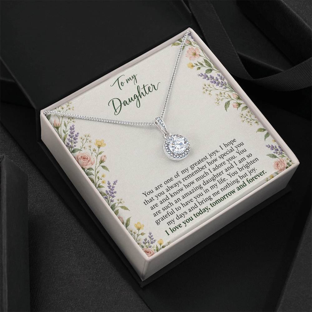 Eternal Hope Necklace with Heirloom Garden daughter message card – Two Tone Box detail | Hensley London