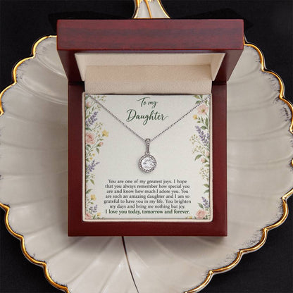 Eternal Hope Necklace with Heirloom Garden daughter message card – Luxury Box styled presentation | Hensley London