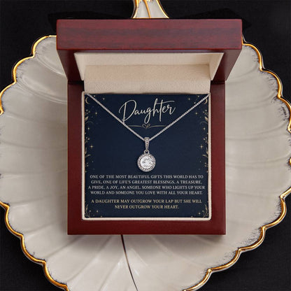 Eternal Hope Necklace with Midnight Starlight daughter card – Luxury Box front view | Hensley London