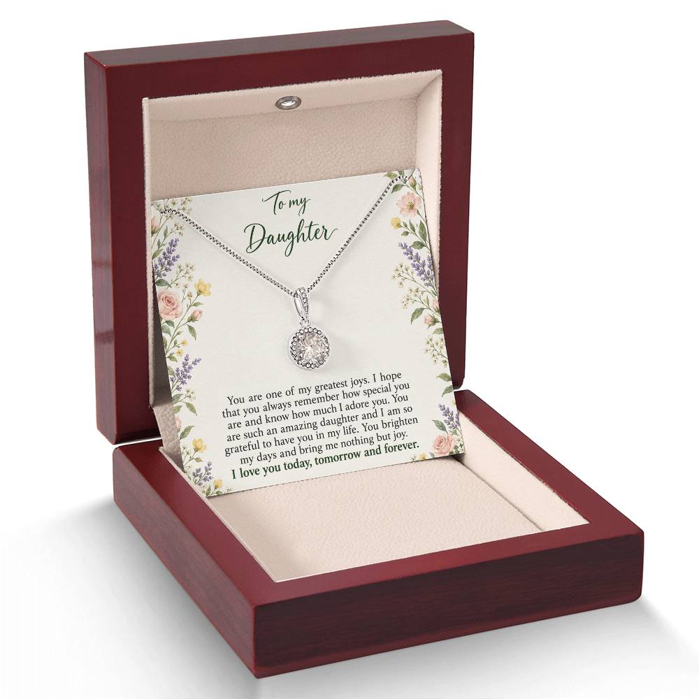 Eternal Hope Necklace with Heirloom Garden daughter message card – Luxury Box with LED spotlight | Hensley London