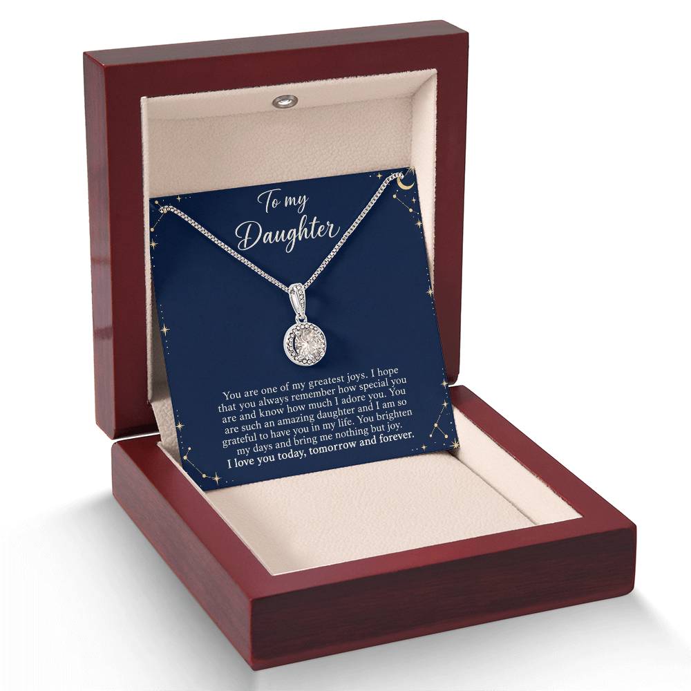 Eternal Hope Necklace with Midnight Celestial daughter message card – Luxury Box with LED spotlight | Hensley London