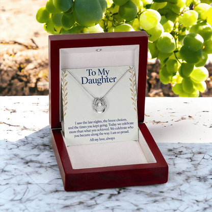 Lucky In Love Necklace - To My Daughter - So Proud of Your Graduation