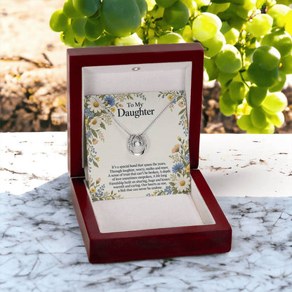 Gift for Daughter – Lucky In Love Necklace & Daisy Card