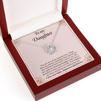 Lucky In Love teardrop necklace in white gold finish – Blush Art Deco Luxury Box pendant close-up | Hensley London