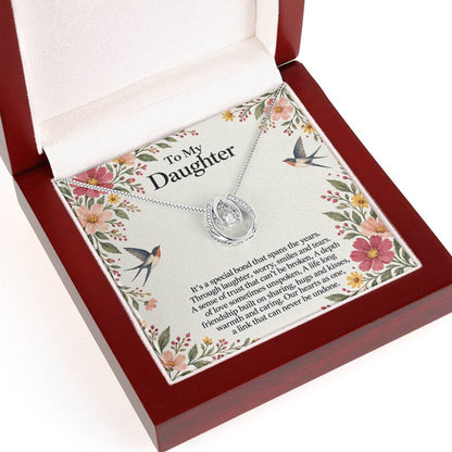 Daughter Keepsake Necklace – Bird Garden Message Card