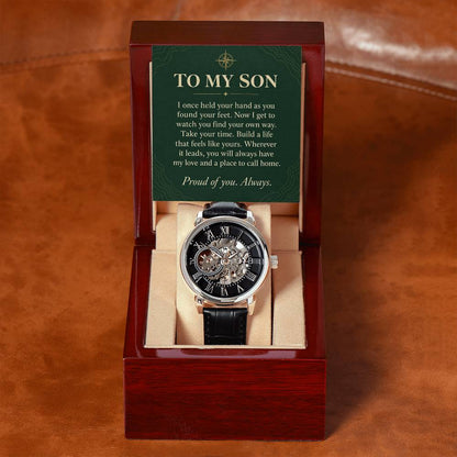 Gift for Son – Openwork Watch – product gallery view 5 | Hensley London