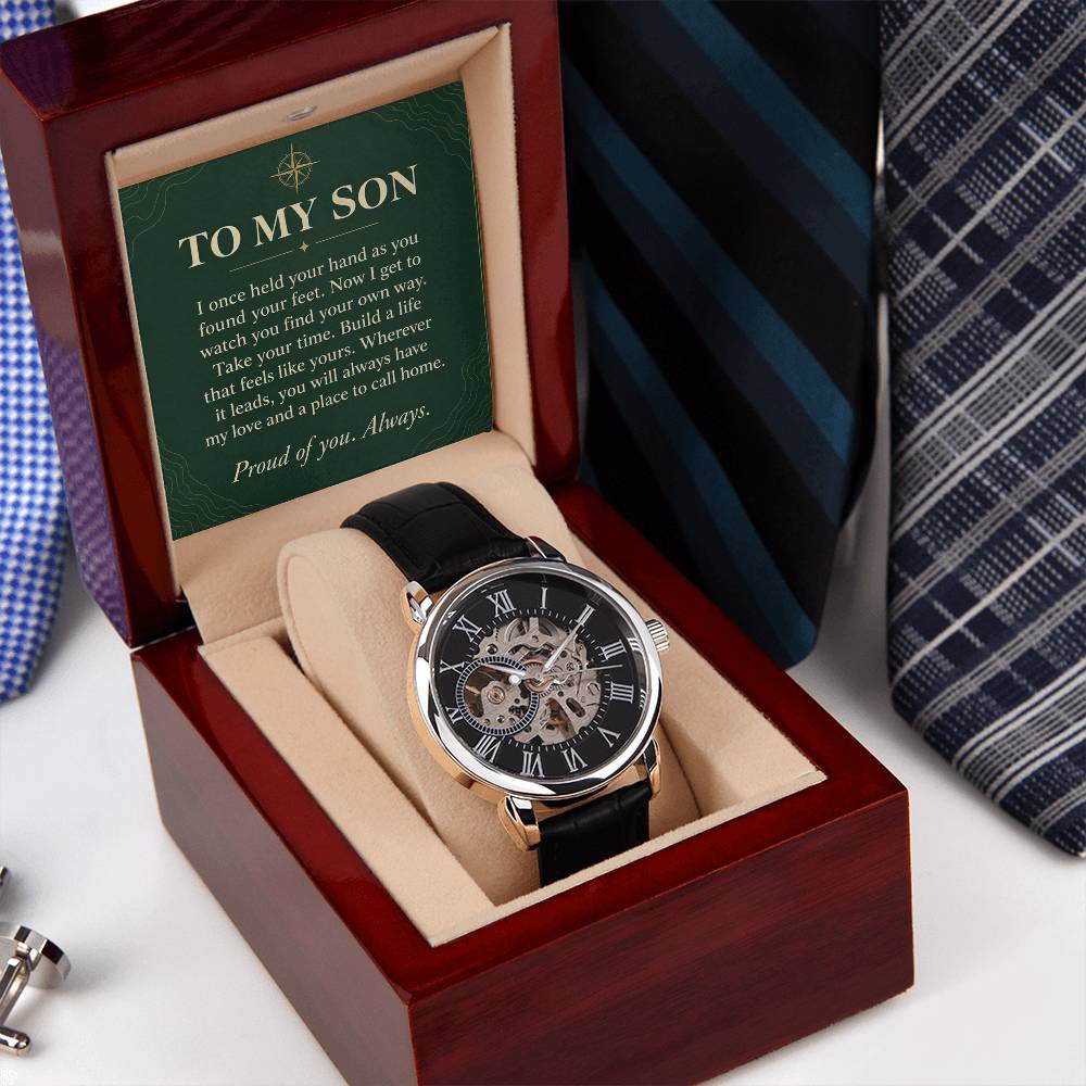 Gift for Son – Openwork Watch – product gallery view 6 | Hensley London