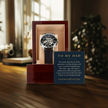 Gift for Dad – Openwork Watch – product gallery view 3 | Hensley London