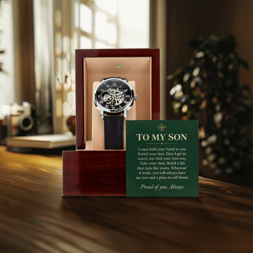 Gift for Son – Openwork Watch – product gallery view 3 | Hensley London