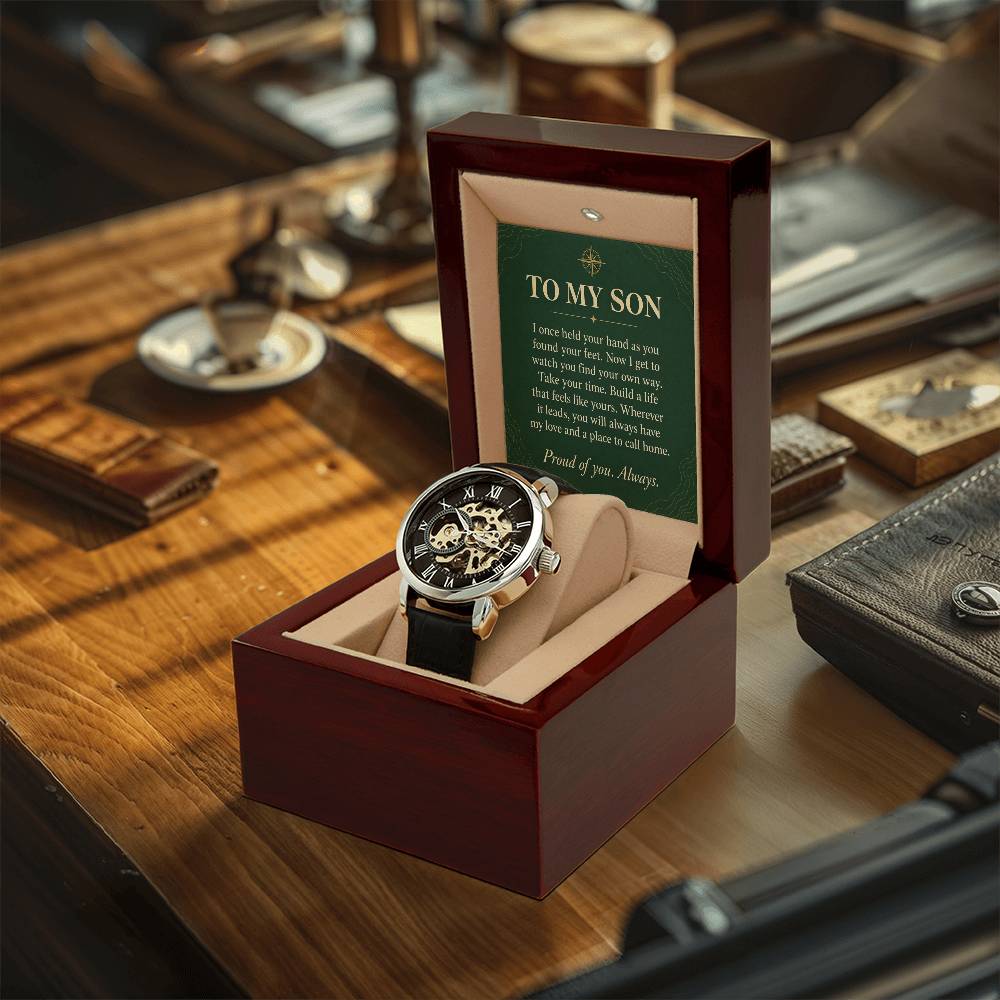 Gift for Son – Openwork Watch – product gallery view 7 | Hensley London