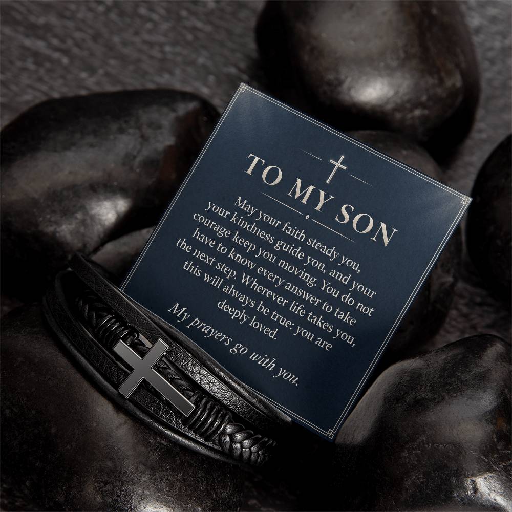 Gift for Son – Cross Bracelet – product gallery view 6 | Hensley London