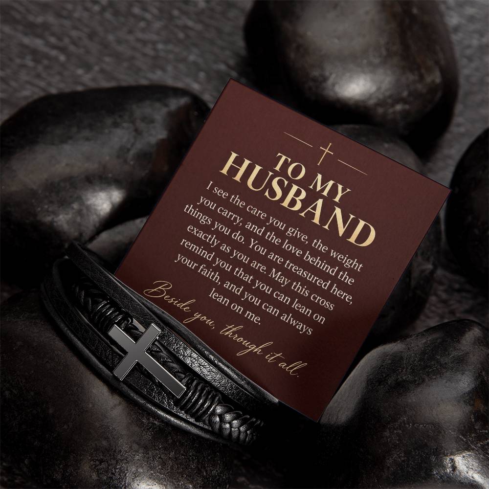 Gift for Husband – Cross Bracelet – product gallery view 6 | Hensley London