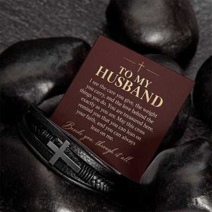Gift for Husband – Cross Bracelet – product gallery view 6 | Hensley London