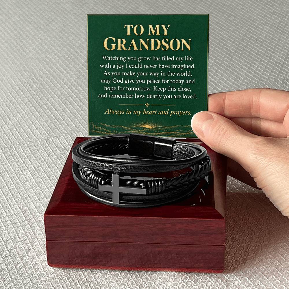 Gift for Grandson – Cross Bracelet – product gallery view 4 | Hensley London