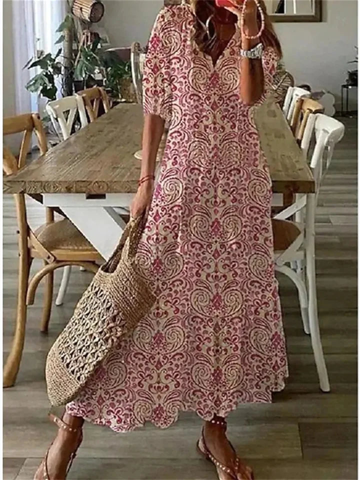 Variant image for Women's Maxi Dress Floral Print Size M Cotton Blend-33