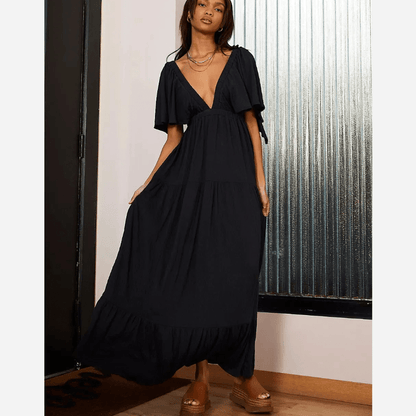 Variant image for Women's Maxi Dress Dark Pink Size S Cotton Blend-7