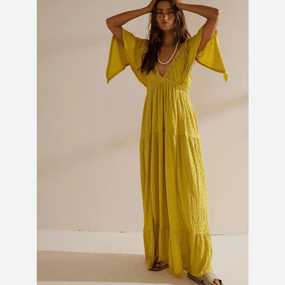 Variant image for Women's Maxi Dress Dark Pink Size S Cotton Blend-4