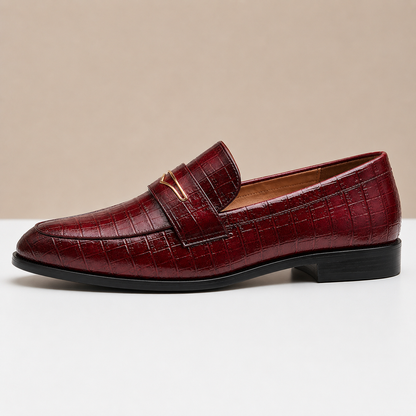 Men's Croc-Embossed Slip-On Loafers – product view 11
