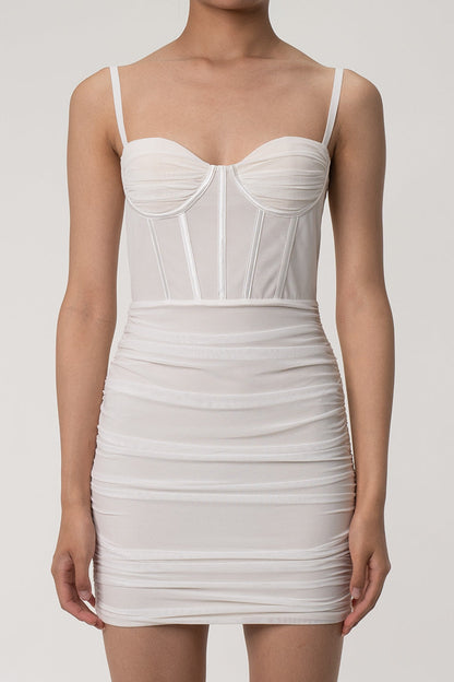 Women's Cocktail Dress Apricot Mesh Bodycon-1