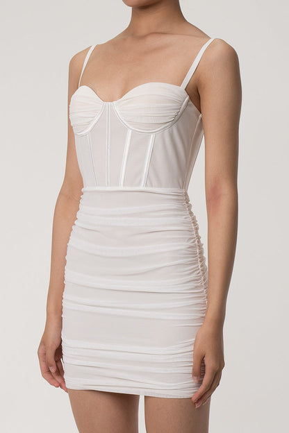 Women's Cocktail Dress Apricot Mesh Bodycon-2