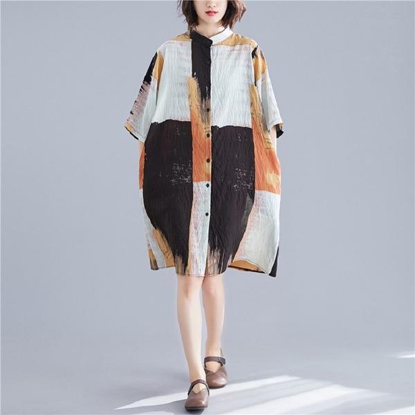 Cora Summer Blouse | Cotton Linen, Vintage Korean Style, Plus Size