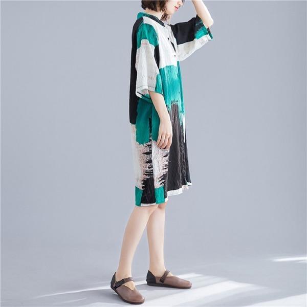 Cora Summer Blouse | Cotton Linen, Vintage Korean Style, Plus Size