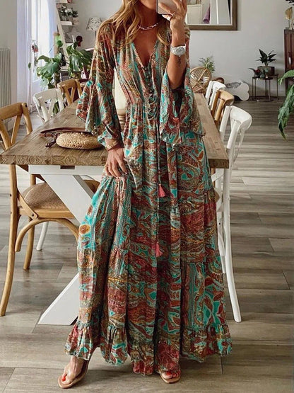 Variant image for Women's Maxi Dress Blue Size M Cotton Blend-15