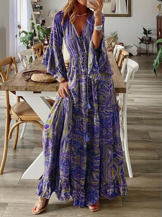 Variant image for Women's Maxi Dress Blue Size M Cotton Blend-22