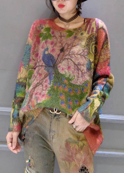 Women's Oversized Sweater Brown Corduroy - 1