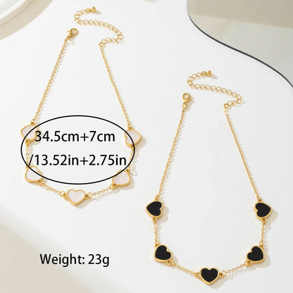 Women's Shell Heart Station Choker Necklace - View 4 | Hensley London