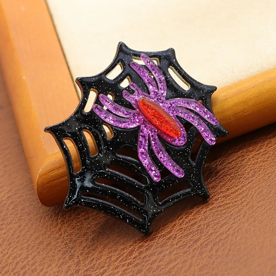 Women's Cat Brooch Pin Black Acrylic Animal Design 9
