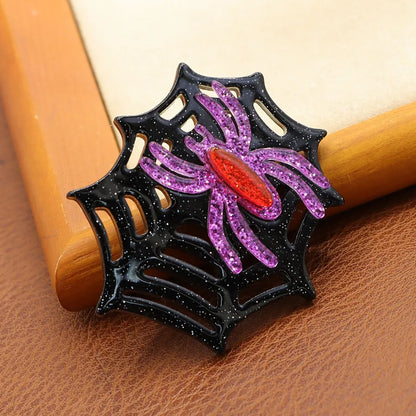 Women's Cat Brooch Pin Black Acrylic Animal Design 9