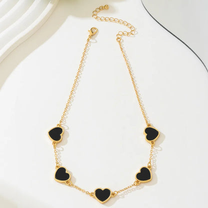 Women's Shell Heart Station Choker Necklace - View 6 | Hensley London