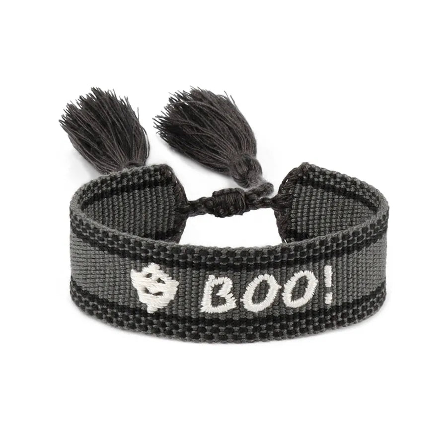 Women's Bracelet Black Handmade Polyester Retro Halloween 5