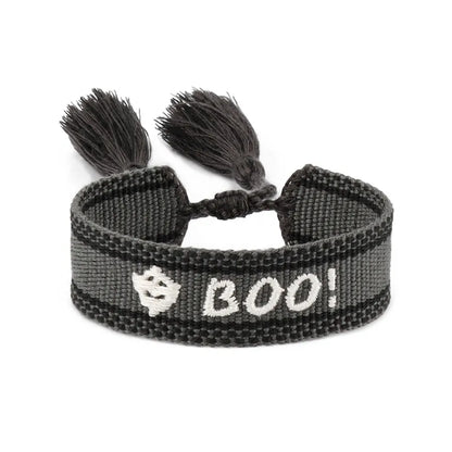 Women's Bracelet Black Handmade Polyester Retro Halloween 5