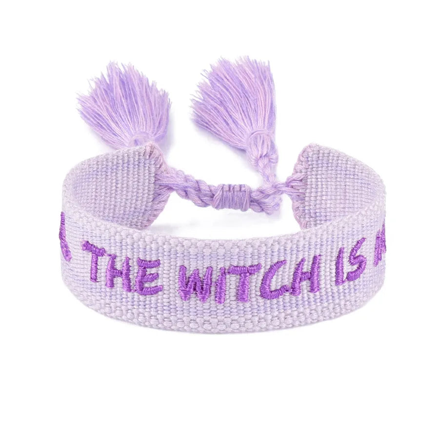 Women's Bracelet Black Handmade Polyester Retro Halloween 6