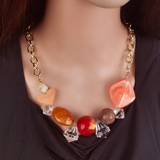 Women's Pendant Necklace Geometric Acrylic Fashion Jewelry 1