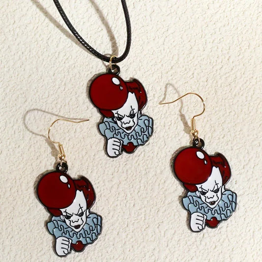 Women's Clown Jewelry Set Necklace and Earrings for Women Alloy 1